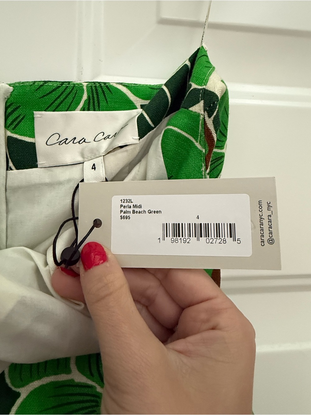CARA CARA Perla printed linen halterneck midi dress NWT - Picture 6 of 6